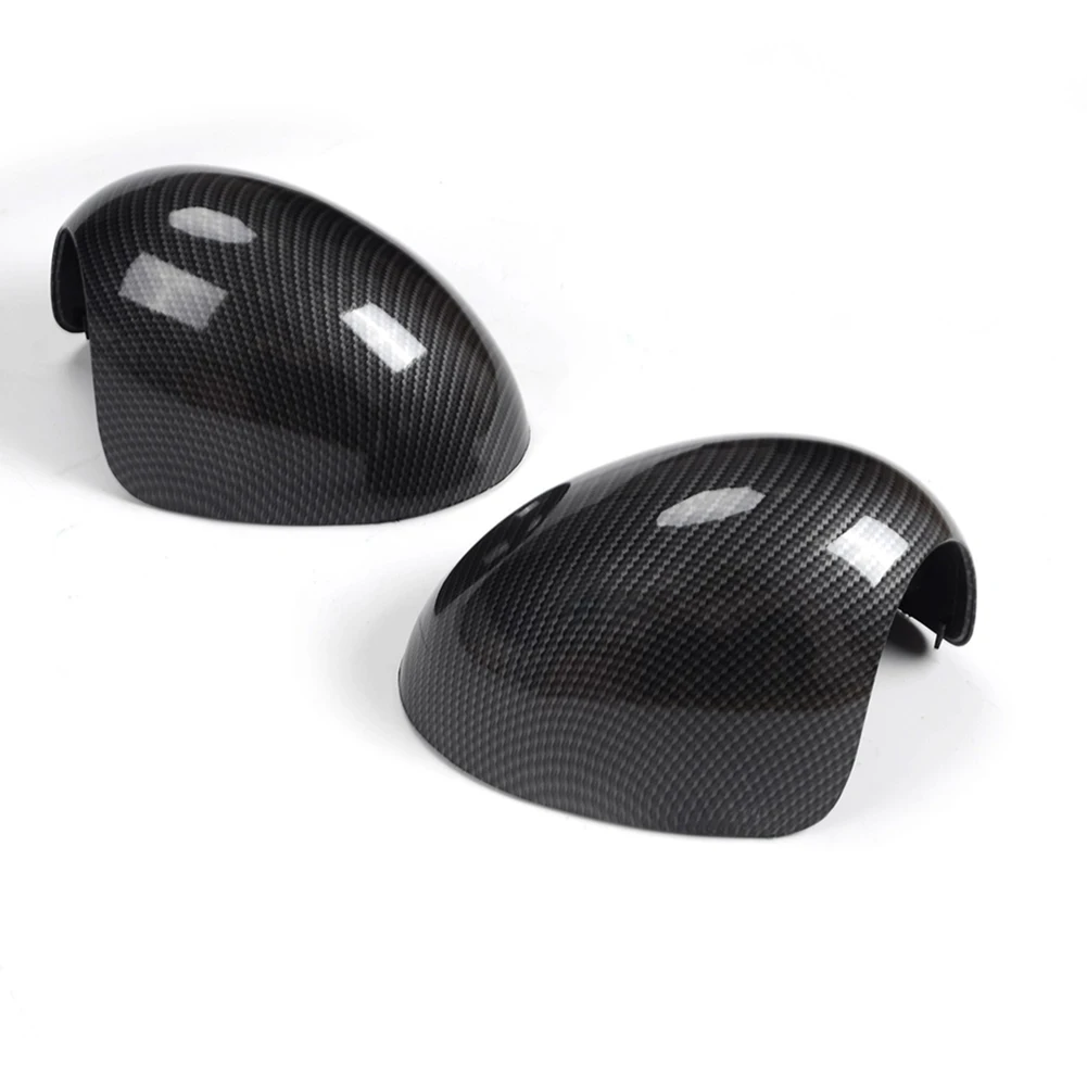 Rearview Mirror Housing Cover Carbon Texture ABS for Mini Cooper R55 R56 R57 R58 R60 R61 2007 to 2014 OEM Part Compatible