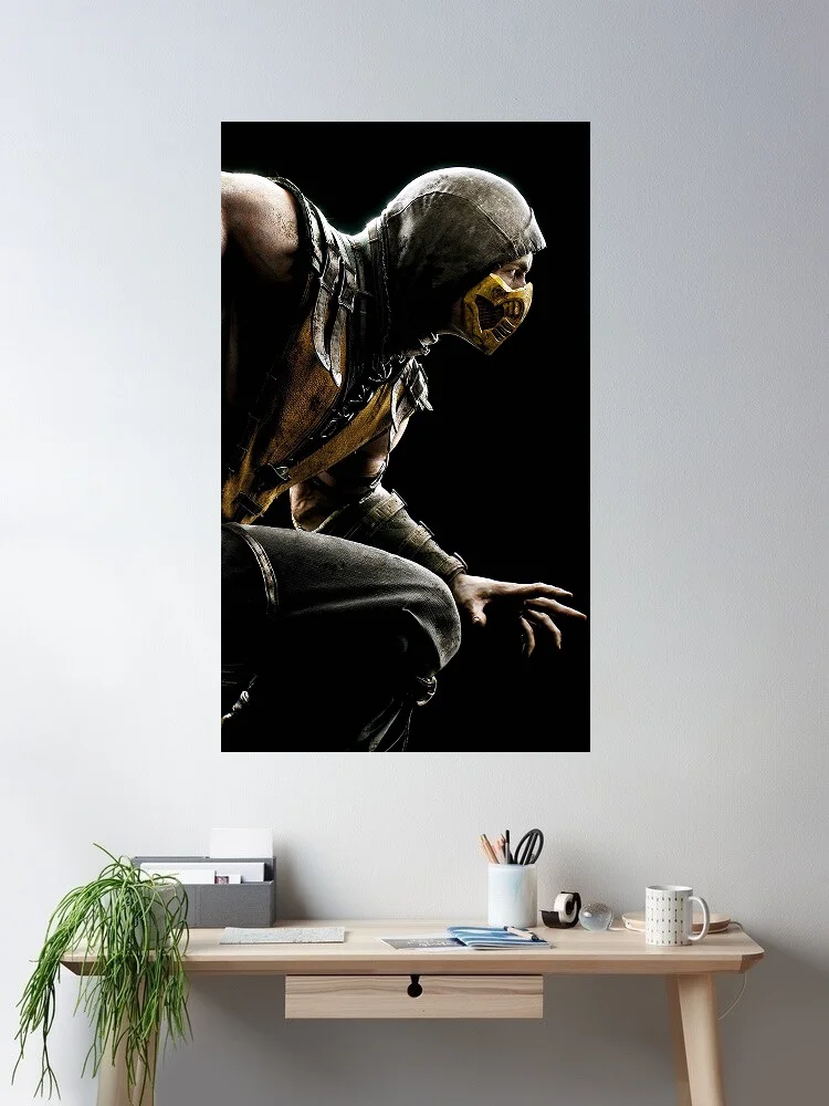 Mortal Kombat, Print Art Canvas Poster, For Living Room Decor, Home Wall Picture