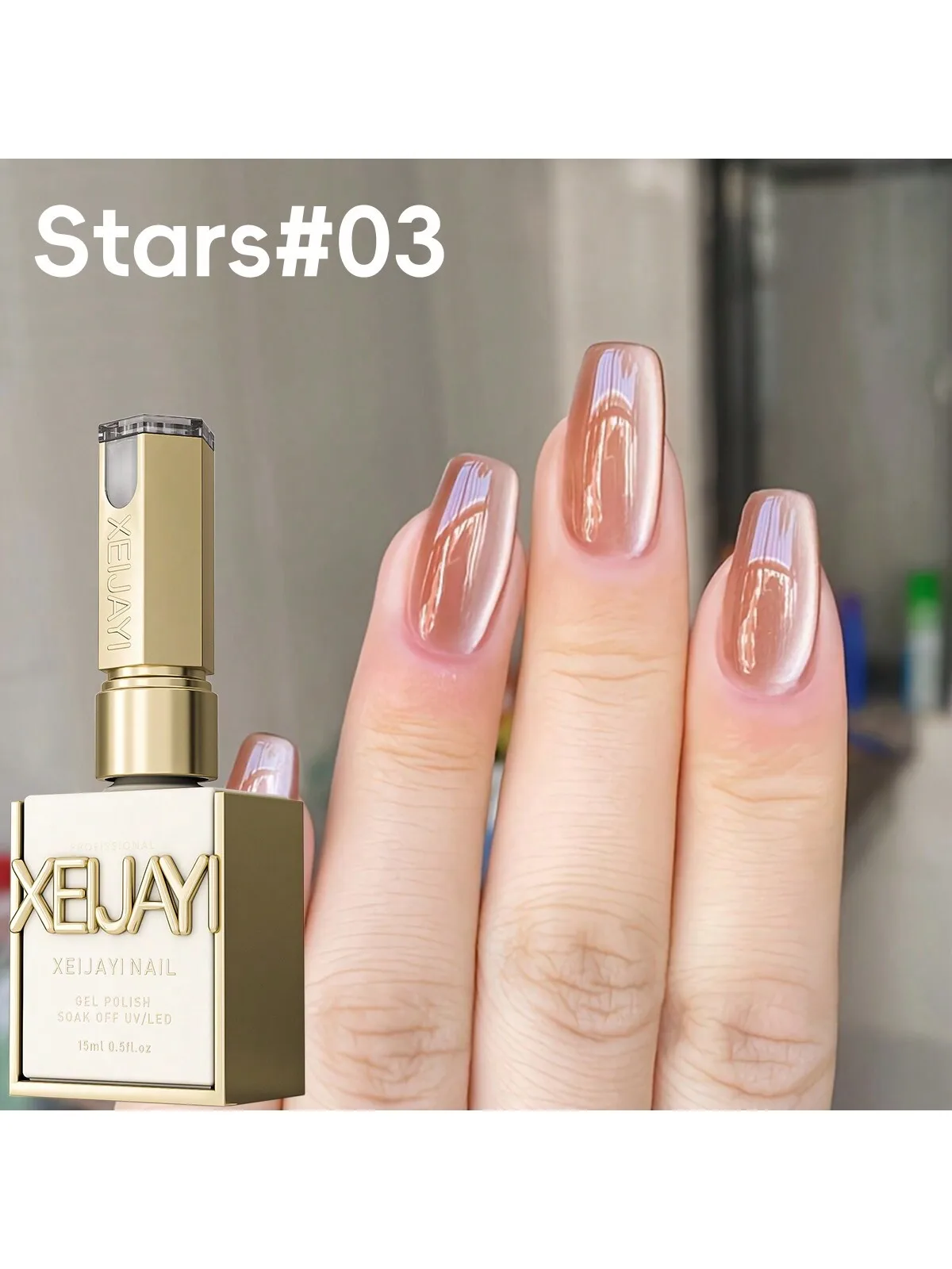 15ml Ice Candy Cat's Eye Gel Nail Polish, UV/LED Soak-Off, 6 Colors For Choose, Glossy Finish for DIY & Salon Use