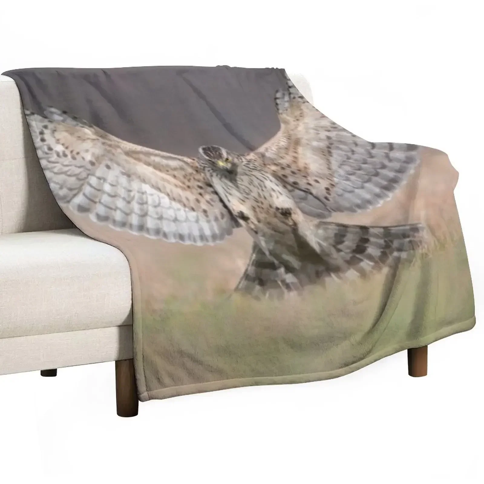 Northern goshawk (Accipiter gentilis) attacking Throw Blanket Large sofa bed Multi-Purpose funny gift Blankets