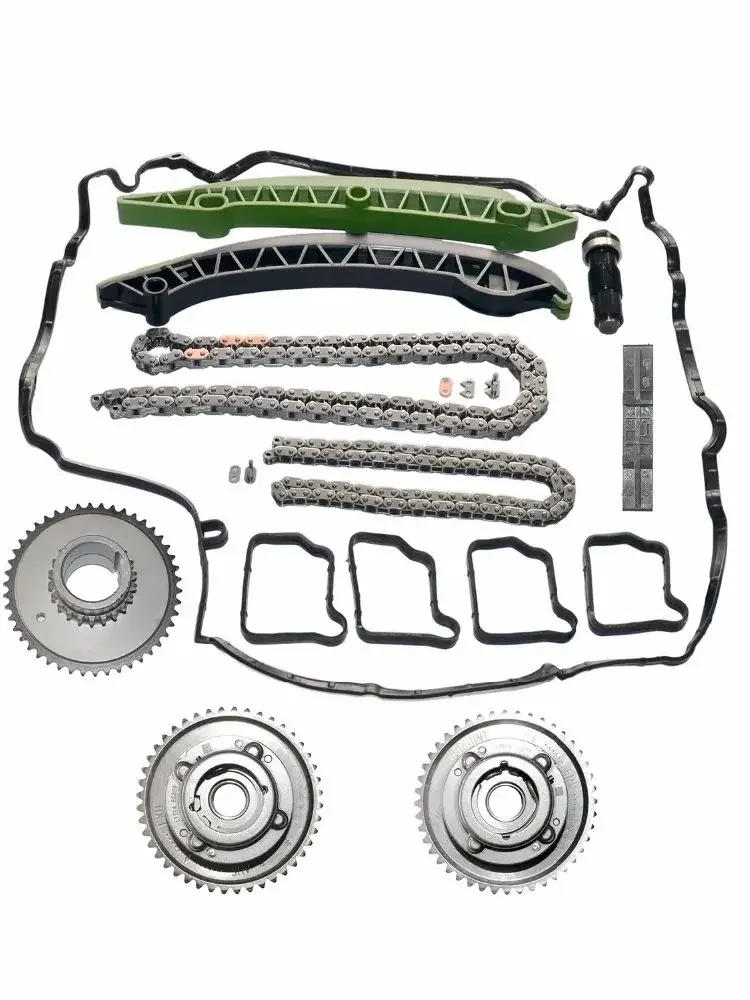 AP02 Chain Kit Camshaft (Exhaust+Intake) Adjuster Actuator for MERCEDES M271 W203 W204 E250 C250 SLK250 2710503347 2710502947