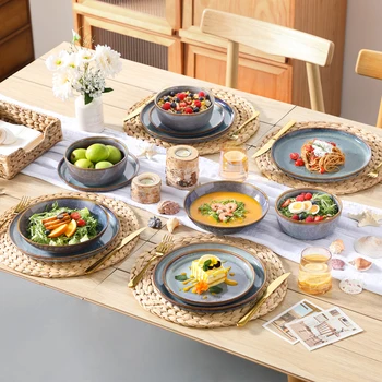 Reactive Stoneware Dinner Set 6