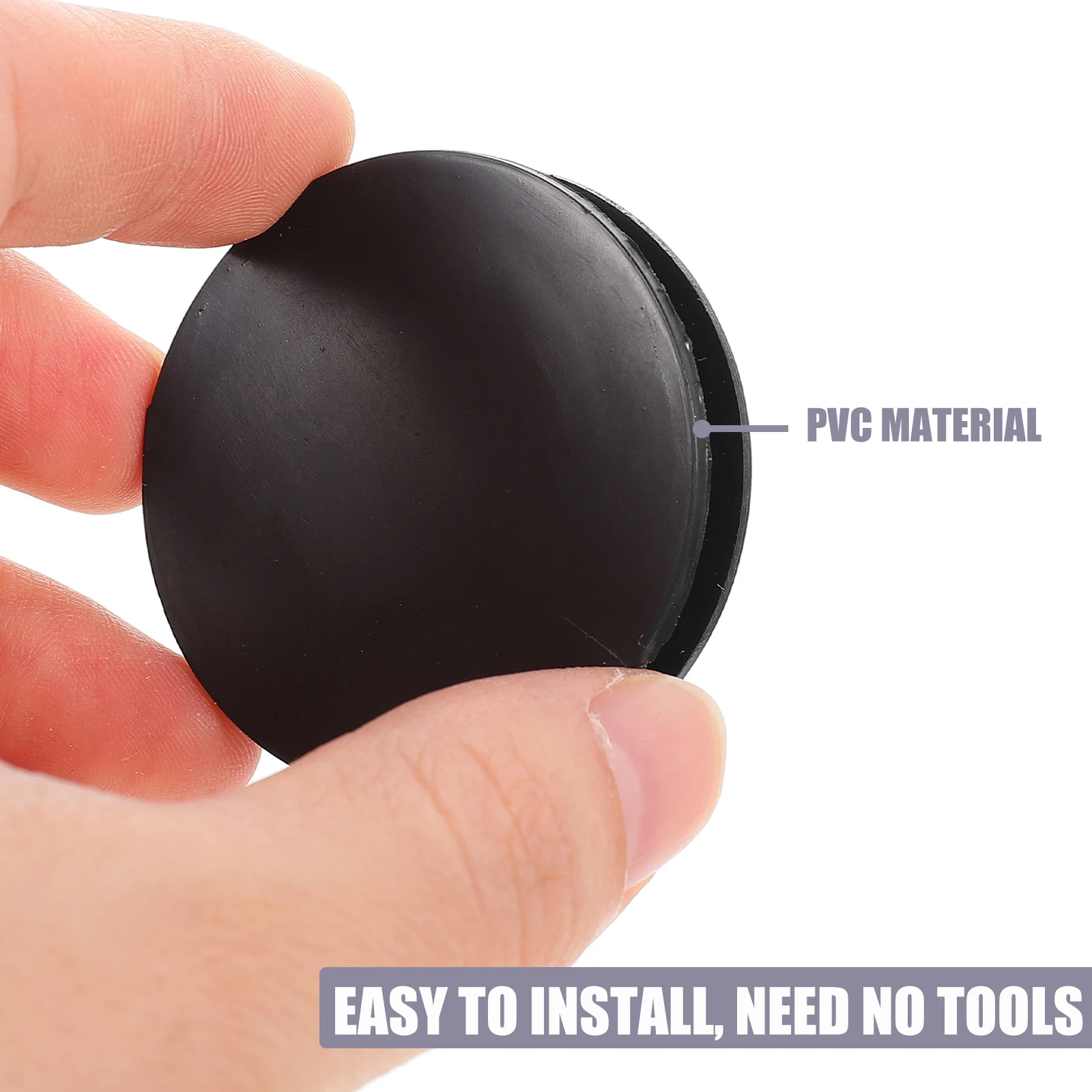 20pcs Round Rubber Stopper 26mm 25mm 30mm 32mm 38mm Black Piggy Bank Plugs Reusable Sealing Caps Containers Storage Hardware