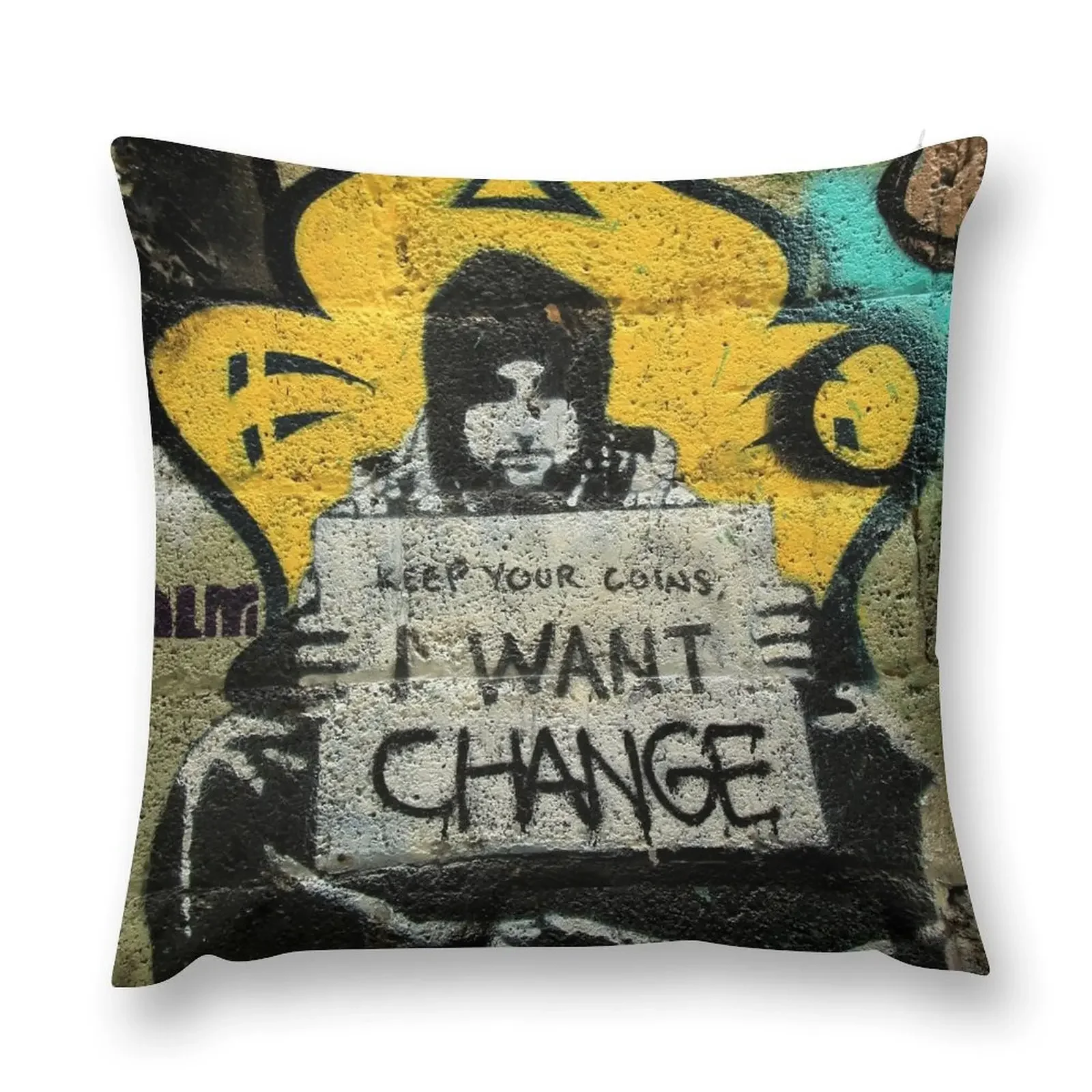 Street Art: global edition # 94 Throw Pillow Ornamental Pillow autumn pillowcase pillow