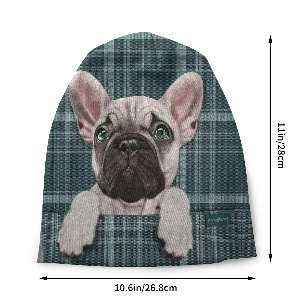 Frenchie Dog Lover Bonnet Femme Hip Hop Knitted Hat For Women Men Autumn Winter Warm French Bulldog Pet Bouledogue Beanies Caps