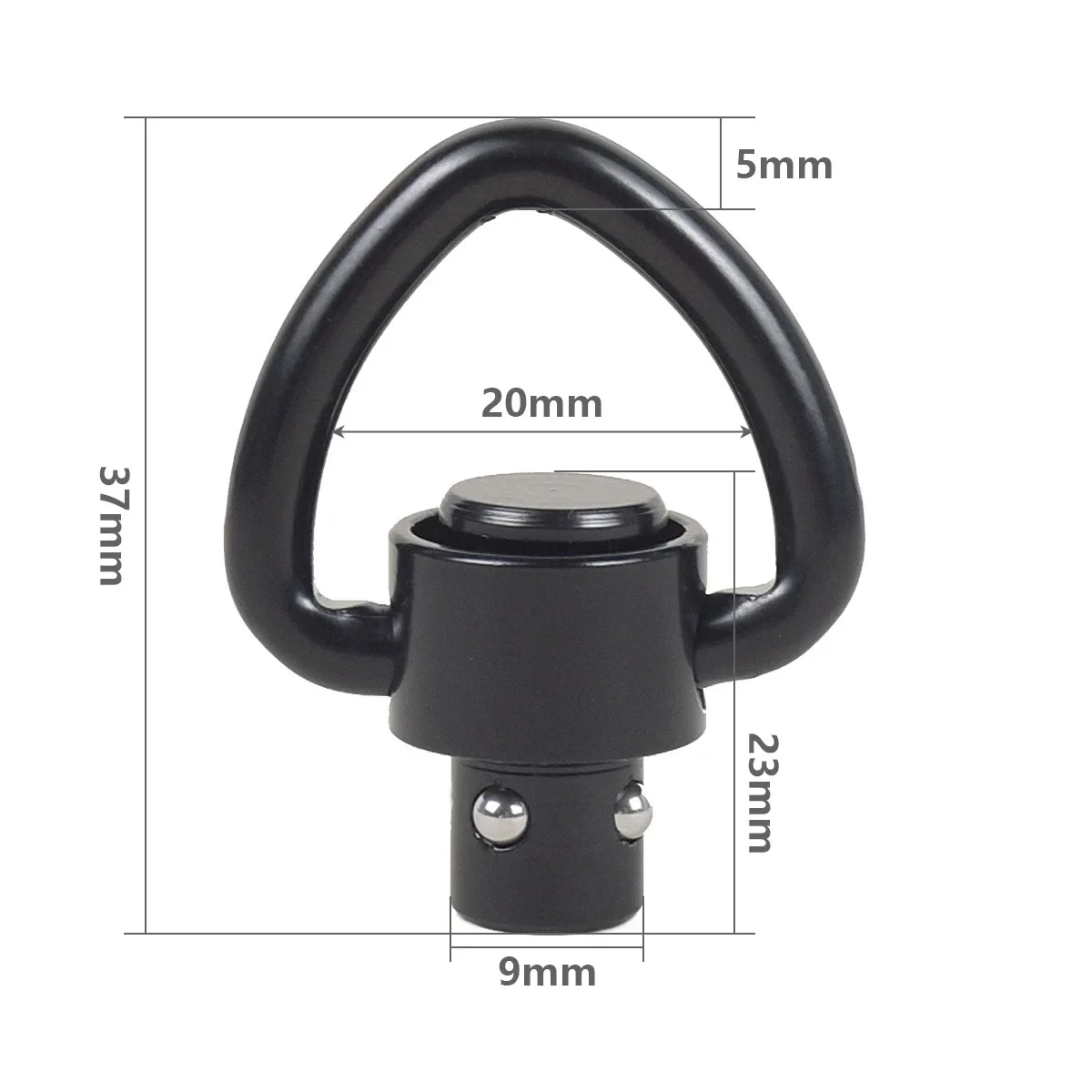 فصل الإصدار دفع زر QD حبال دوارة مع 1 "حلقة حزام الرافعة محول تركيب لعبة بندقية الملحقات