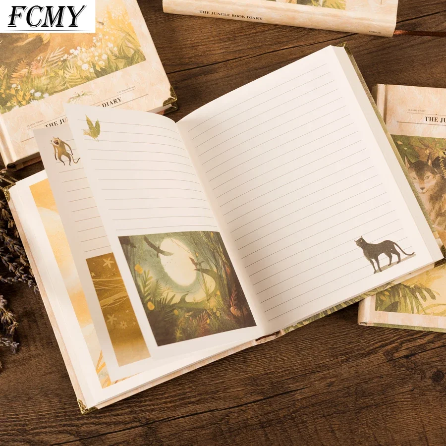 A5 Illustrated Colour Page Diary Line Colour Page Notes Hardside Handbook Notebook Student Stationery Gifts Notebooks Gift New