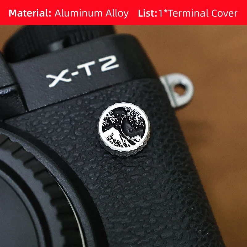 Metal Camera Flash Sync Cap PC Terminal Cover for Fuji X-T2 X-T3 X