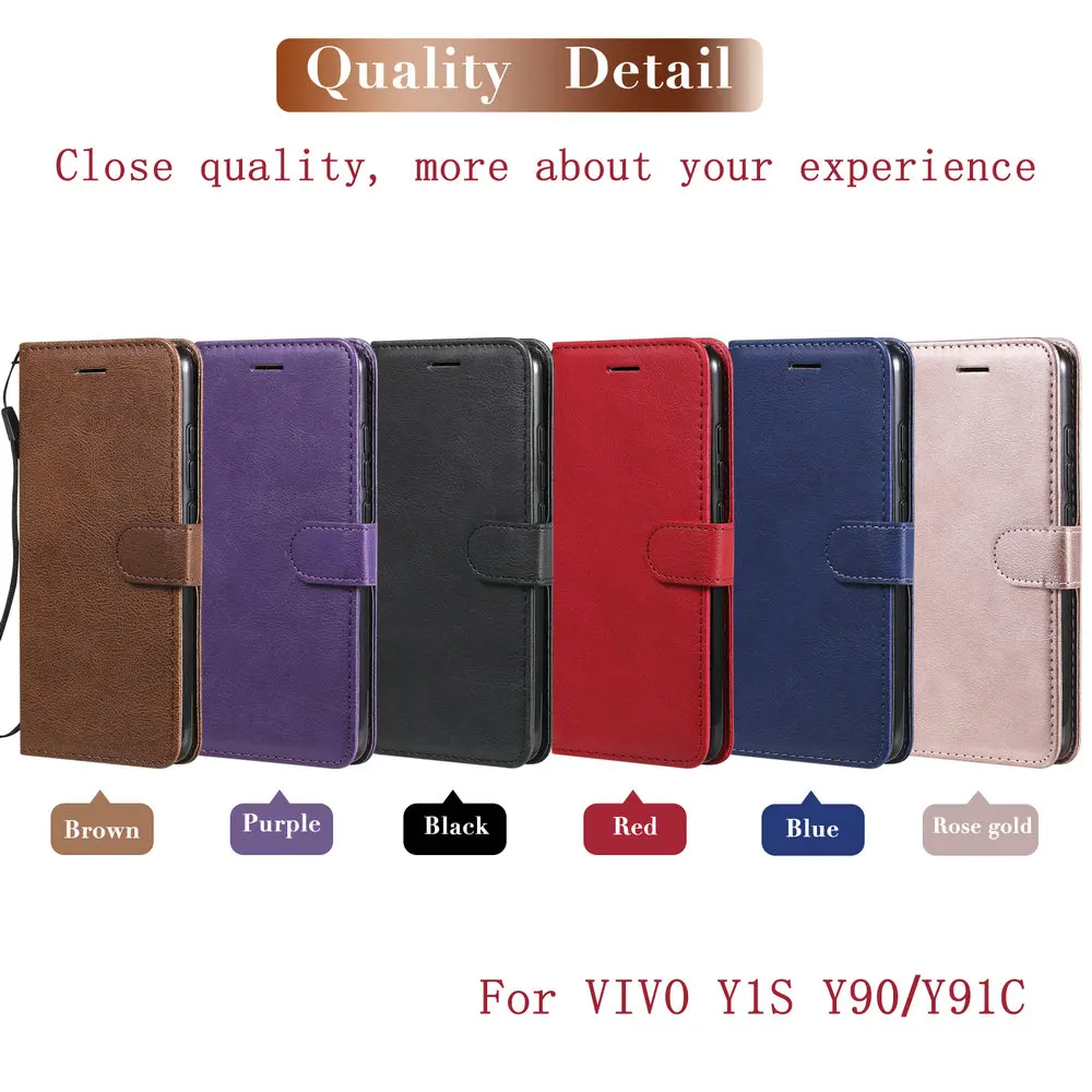 Y1S Y35 Y21 Y91C Flip Case Leather Wallet Book Shell for Vivo Y33S Y22S Y21S Y 35 91 C 1S Y1 S Y22 21 Y16 Y15S Phone Cover Etui