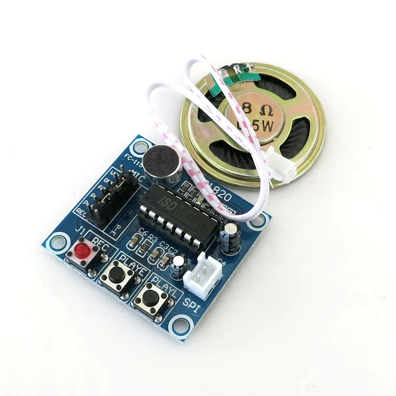 ISD1820 Sound Voice Recording Playback Module With Mic Sound Audio + Loudspeaker