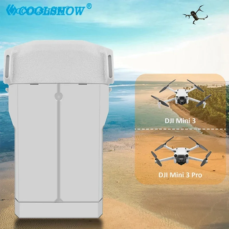 بطارية COOLSHOW لبطاريات DJI Mini 3 pro بقدرة 3850 مللي أمبير في الساعة متوافقة مع طائرة صغيرة 3 بدون طيار ملحقات الطيران الذكية