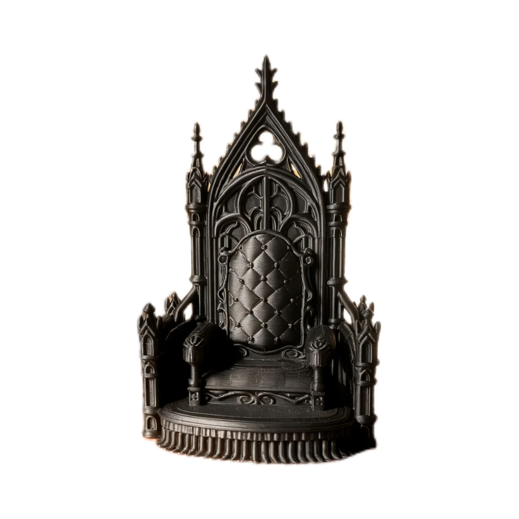 

Minecraft Grave Red and Blue Dual Swords 3D Figure, Luxury Throne Display Stand Niche Desk Decor Gift