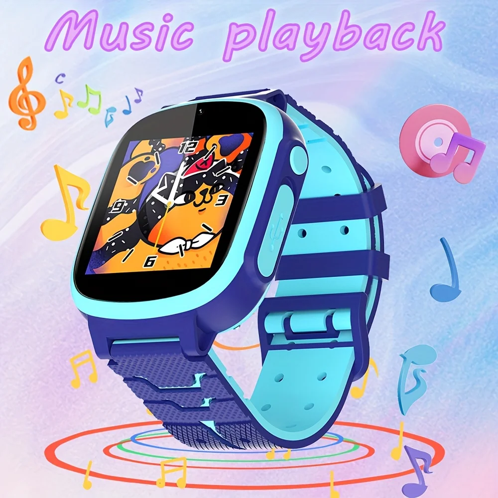 

KESHUYOU 2025 New Kids Smart Watch HD Touch Screen Camera Puzzle Game Alarm Clock Calculator Birthday Gift for Boys and Girls