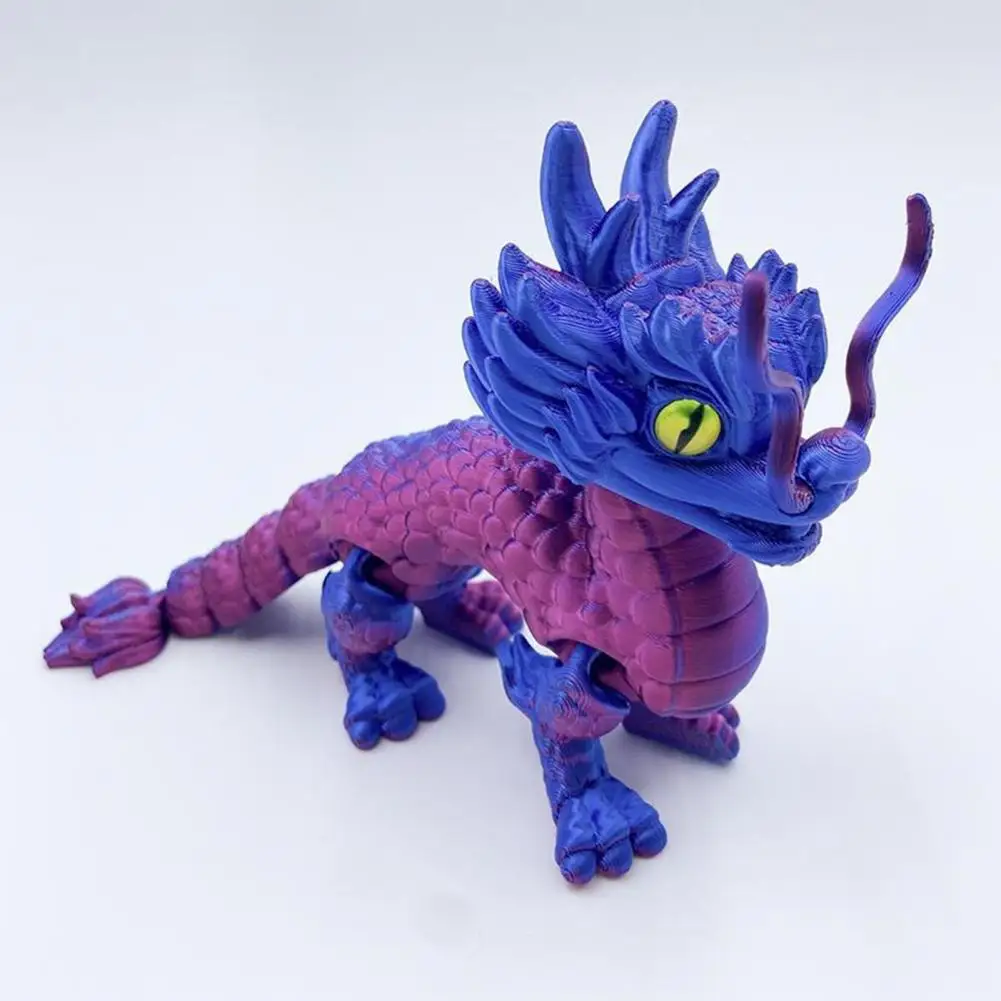 Dragon Ornament Desktop Ornament 3d Printed Dragon Figure Realistic Mini Dragon Statue Vibrant Color Photography Prop for Adults
