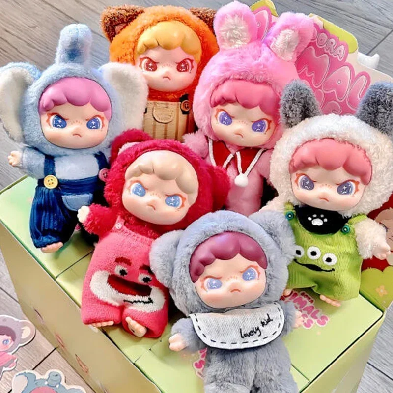 Dora Animals Series Blind Box Vinyl Plush Doll Surprise Bag Cute Velvet Anime Action Figure Dora Plush Doll Bag Pendant Toy Gift