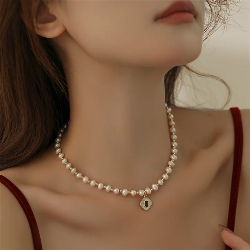 Necklaces Choker For Women Freshwater Imitation Pearl Clavicle Chain Party Daily Wear Fashion Jewelry