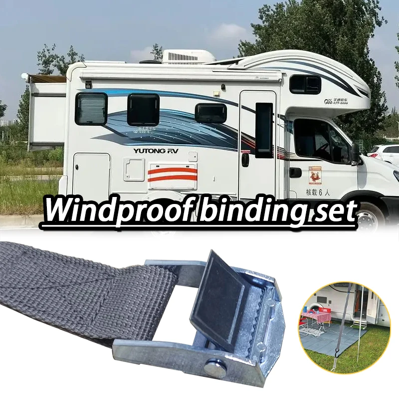A Set For Fiamma Thule Storm Straps Tensioner Awning Tie Down Caravan Motorhome Green Any Combination RV Accessories
