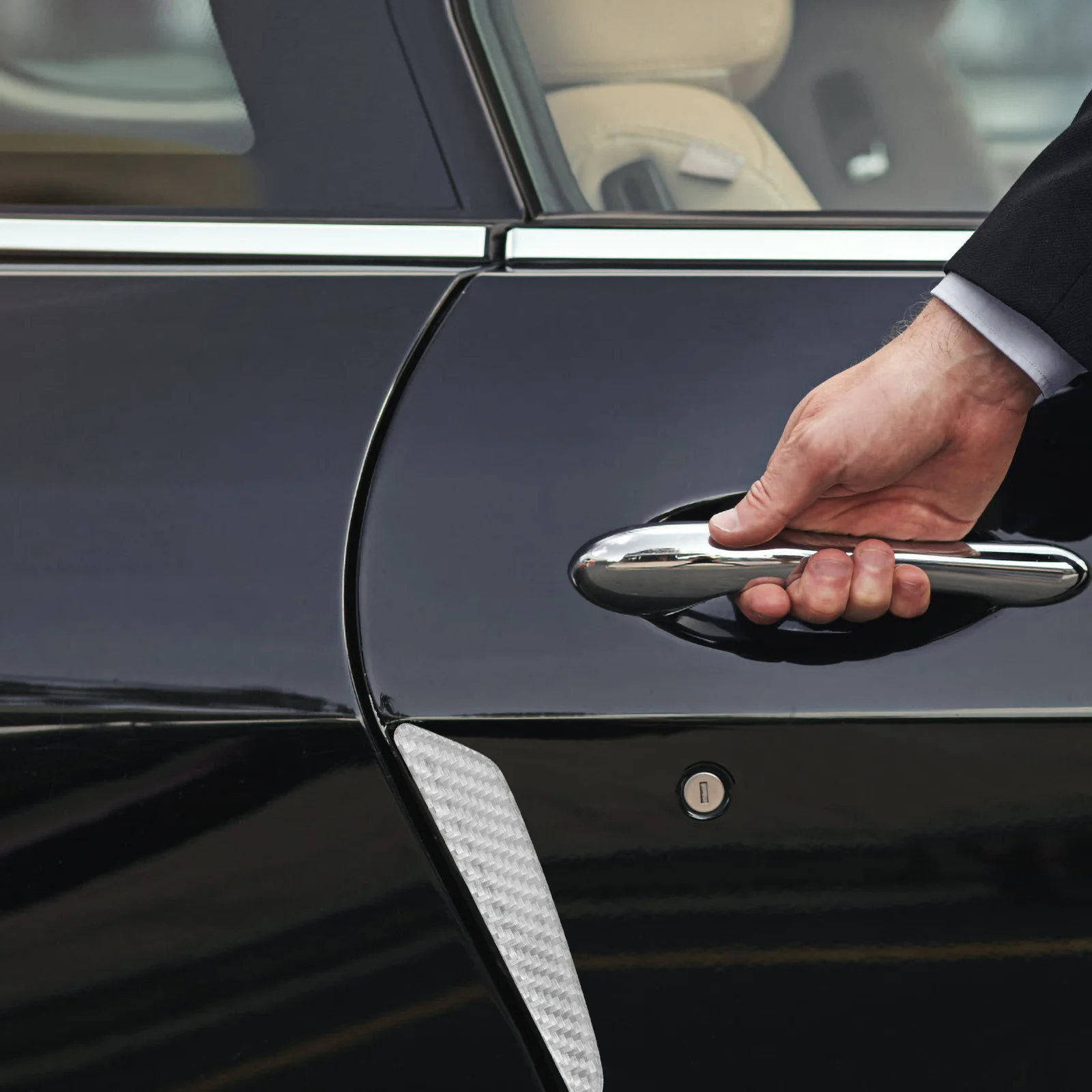 

4 Pcs Door Guard Car Anti-collision Sticker Protection Stickers Bumper for Cars