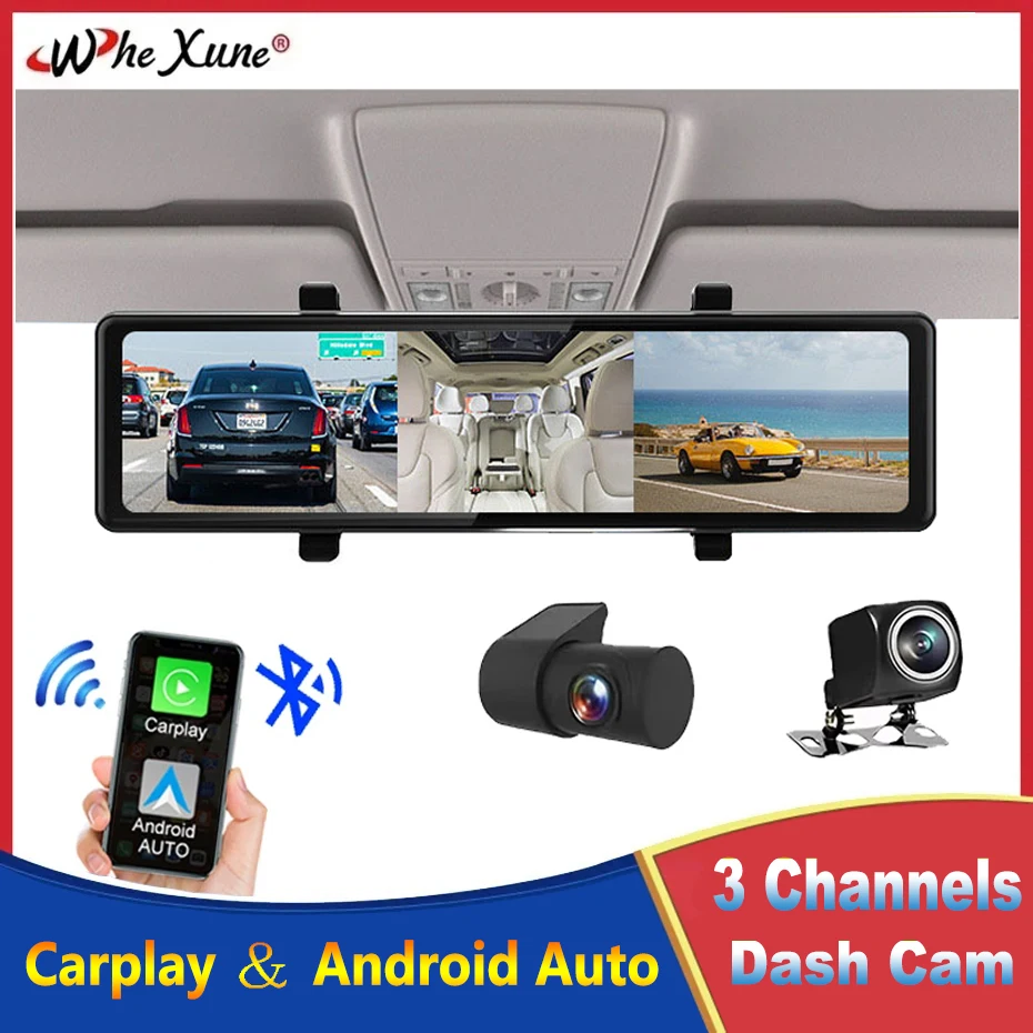 3 Cameras Dash Cam … - image