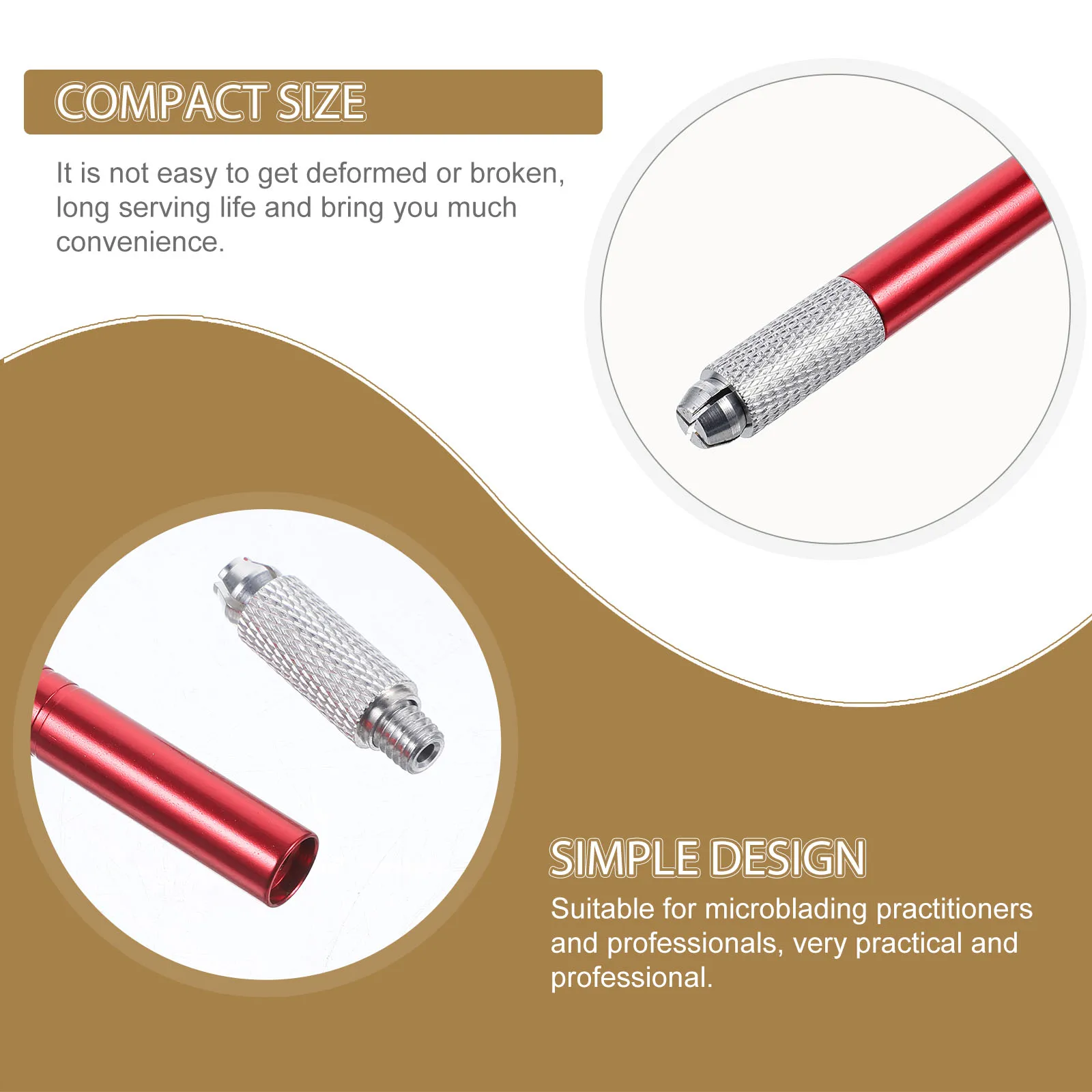 قلم الحواجب Microblading ذو نهاية مزدوجة تصميم حجر الراين المهنية الوشم قلم الحواجب Microblading أداة ماكياج #1