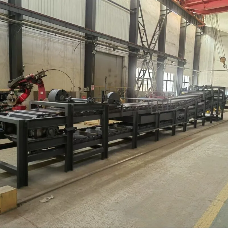 生産用電磁誘導アルミニウム溶解炉銅インゴットライン自動鋳造機