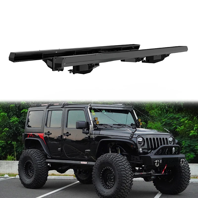 LED Atmosphere Light Side Running Bars Off-Road Vehicle Exterior Foot Pedals