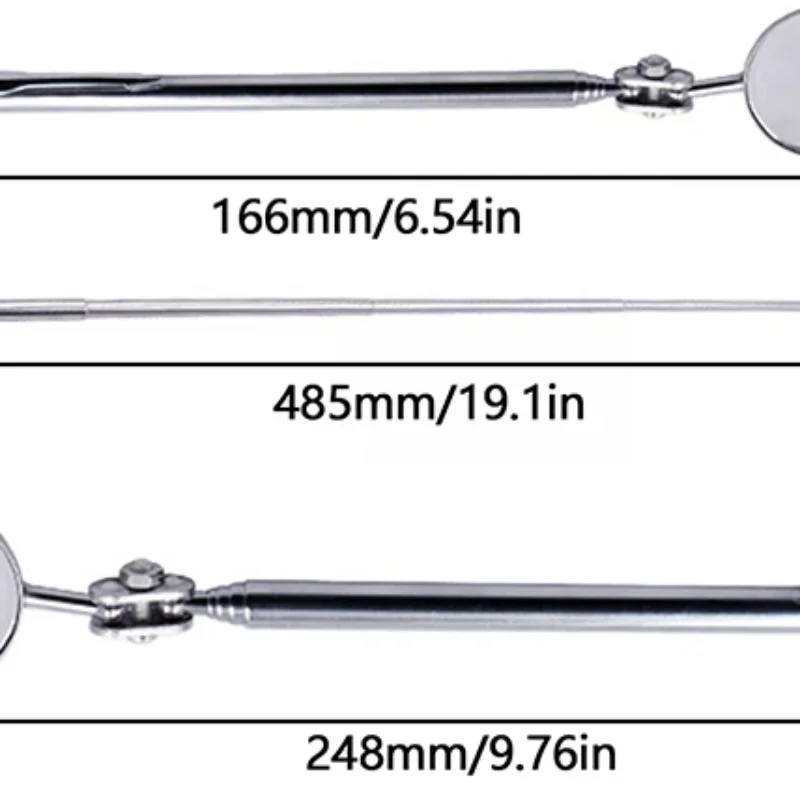 

Portable 30/50MM Car Angle Observation Pen Car Telescopic Detection Lens Inspection Round Mirrorcar Inspection Mirror