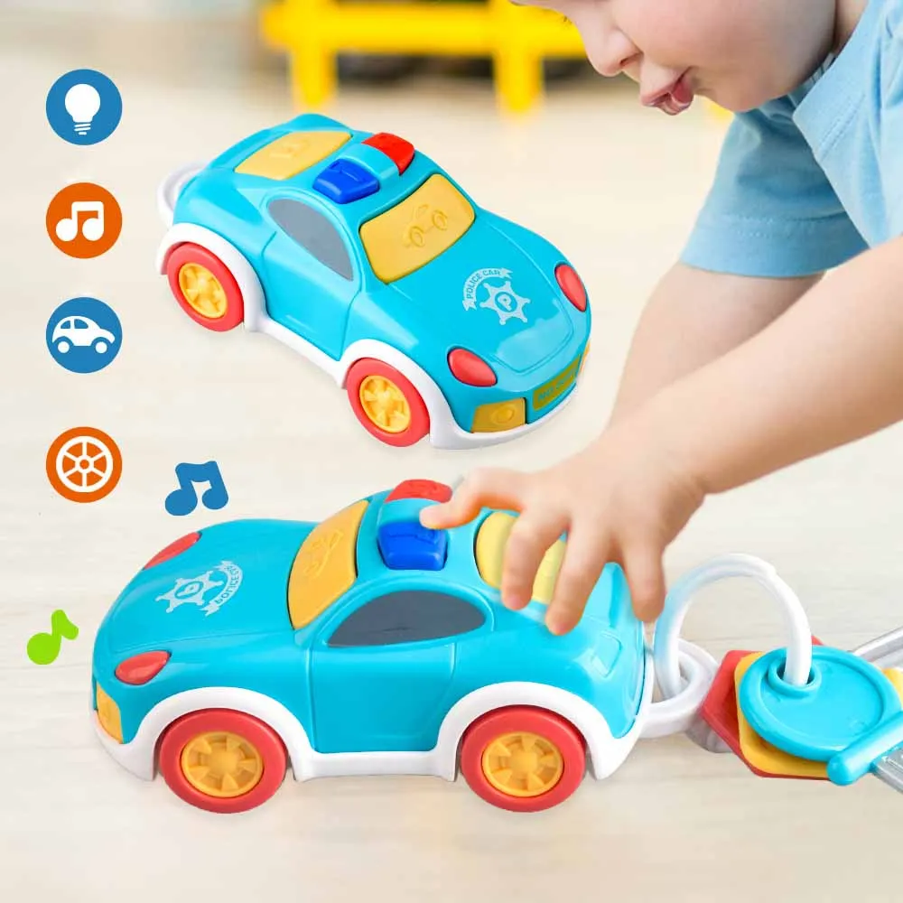 Llave de coche de simulación para niños, Juguetes Divertidos para bebés con luces, música, Control remoto, interacción entre padres e hijos, rompecabezas de llave de coche