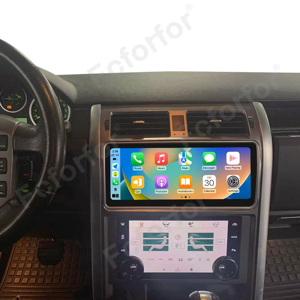 

12.3+10" Android13 Carplay for Land Rover Discovery3 2004-2009 Carplay With GPS Navigation WIFI Mirrorlink Radio Head Unit