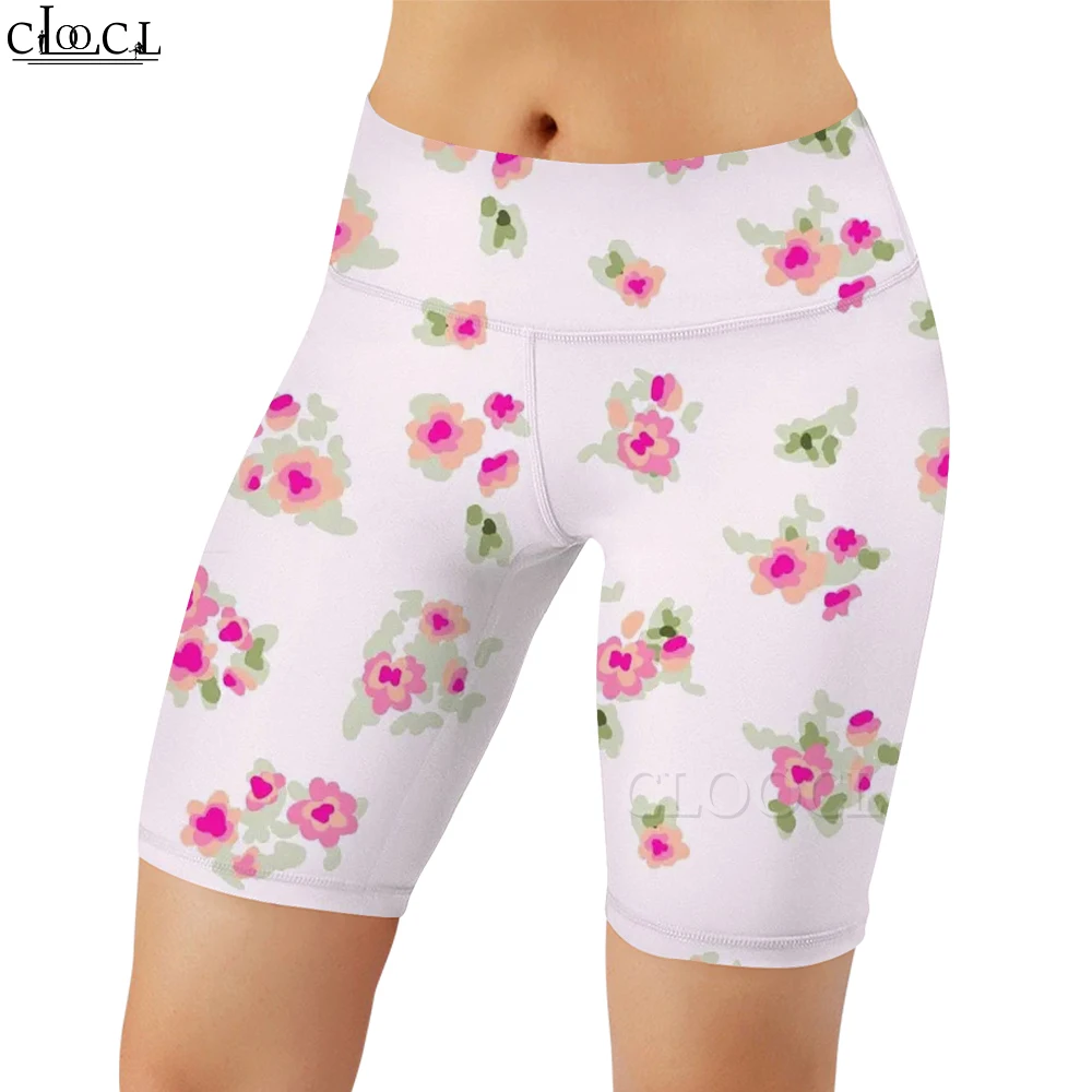 CLOOCL Fashion Workout Women Legging Cute Watercolor Peach Blossom Print Casual Women Sexy Gym Sweatpants for Female