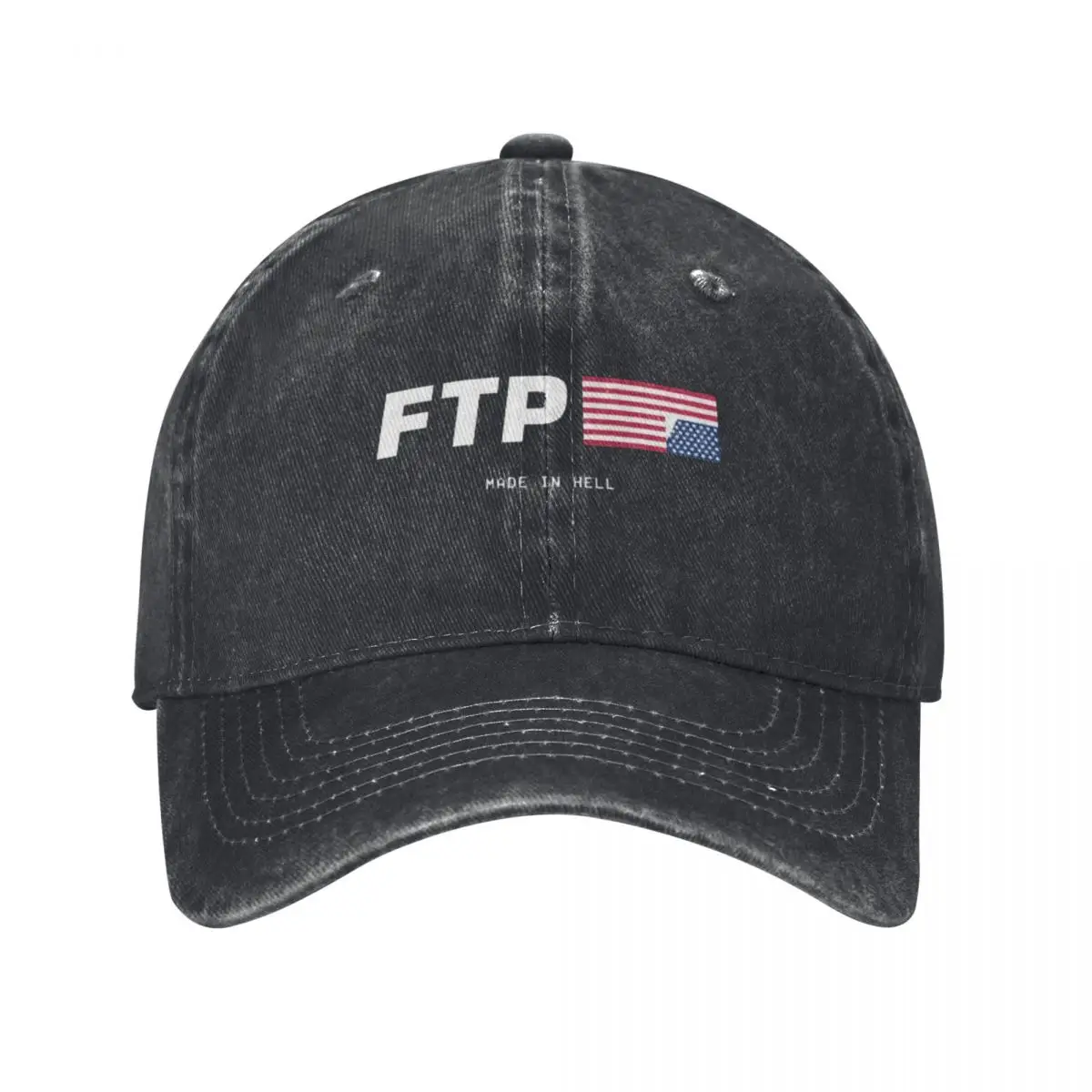 FTP Made In Hell Adult Denim Washed Baseball Cap For Men Cowboy Womens Snapback Caps Hot Sale Street Tide Hat