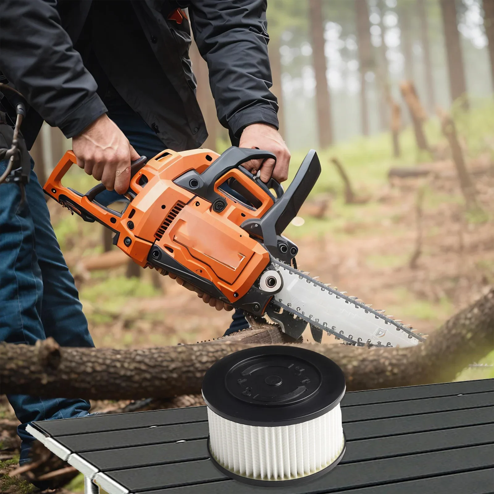 For Chainsaw Maintenance Air Filter Chainsaw Maintenance Black And White Built For Harsh Conditions Optimal Equipment Fit