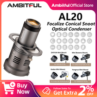 Ambitful AL20 Photography Projector Attachment Spotlight Conical Snoot Optical Condenser for Mini Bowens Godox Zhiyun INKEE