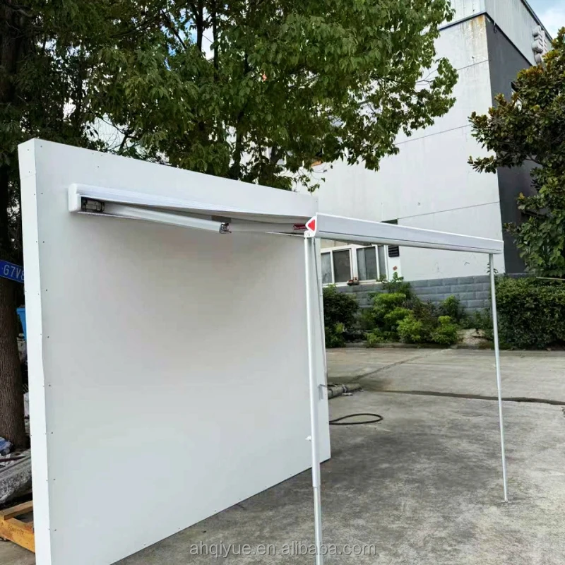 1.5x1.0m Manual and Electric Integrated RV Side - Mounted Awning with Switch for RVs Camping Car