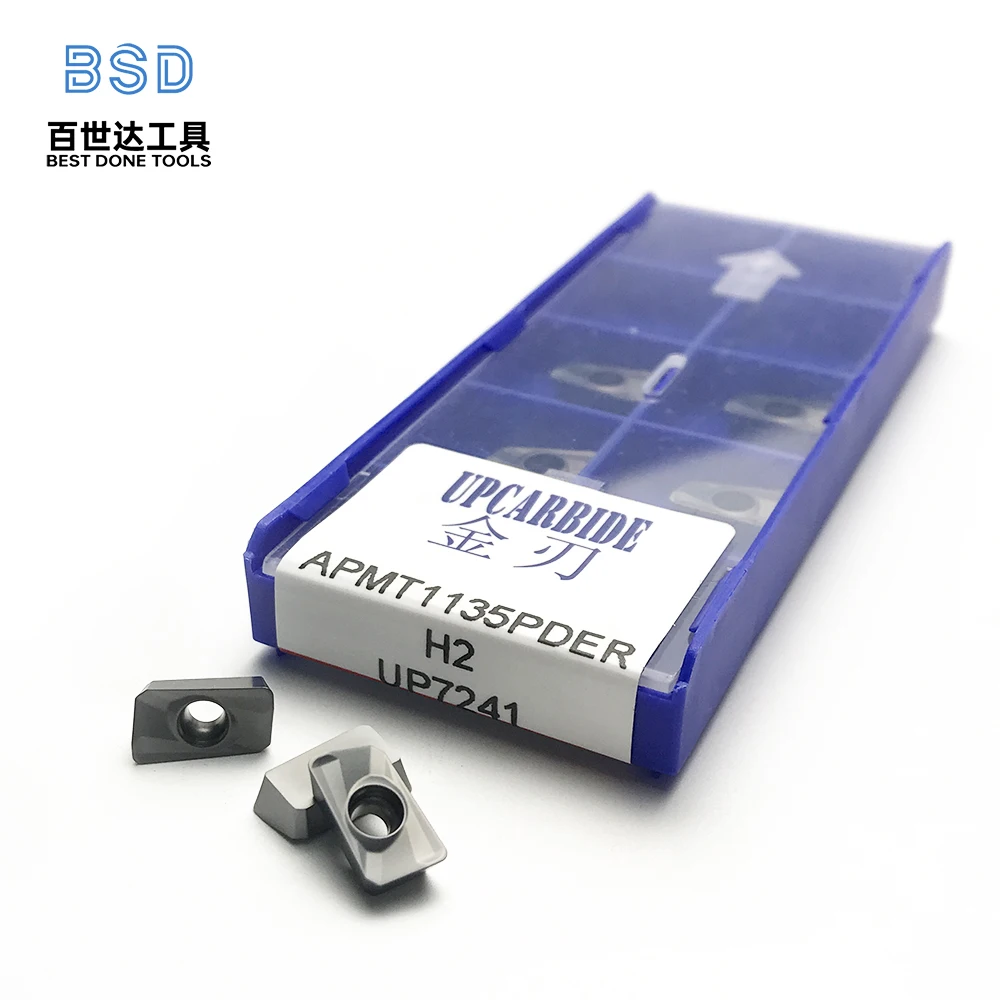 

Высокопроизводительная фрезерная вставка для плечевой формы из твердого сплава APMT1135PDER — заводская цена и индивидуальное обслуживание