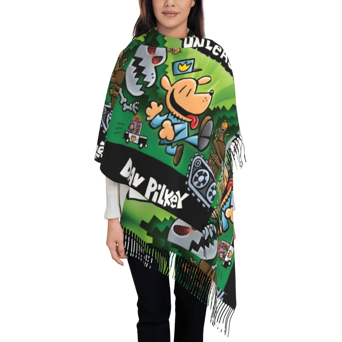 

Непробиванный шарф с принтом собаки и человека по индивидуальному заказу, мужские и женские зимние теплые шарфы от Creator, шаль, накидка