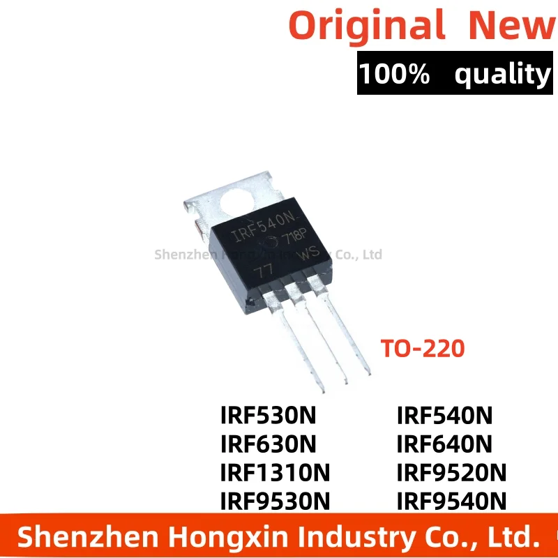 10 pieces of IRF640N 530N 540N 630N 1310N 9520N 9530N 9540NPBF direct insertion TO-220 N channel field-effect transistor