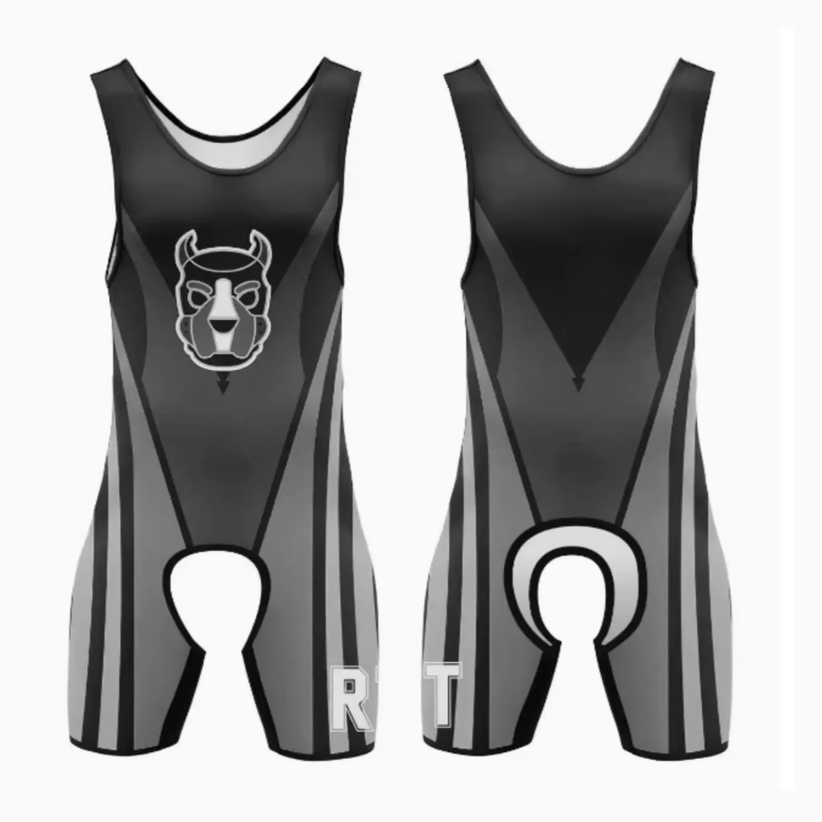 Men's Wrestling Singlet Suit Sexy Hollow Crotch Area Trainning One-Piece Powerlifting Sleeveless Gym Fitness Boxing Sport Wear
