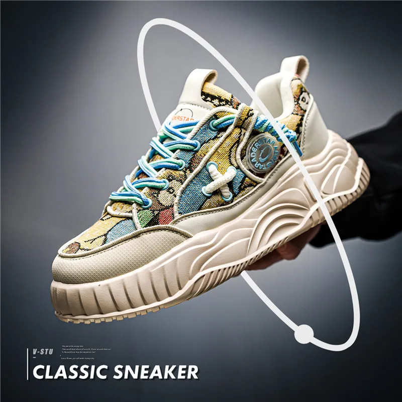 

2025 New Luxury Men's Sneakers Youth Fashion Versatile Casual Board Shoes Outdoor Lightweight Running Shoes Zapatos para hombres