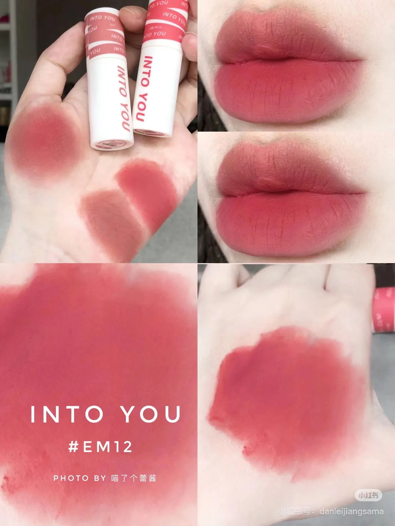 INTOYOU Mini Lip Paste 1g Female Series Matte Velvet Lip Glaze Lipstick Heroine EM05  Intoyou