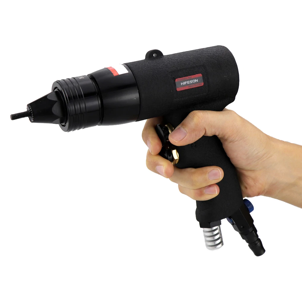 HIFESON Air Blind Rivet nut Gun Set Pneumatic Rivet Gun Riveter Rivnut Tool Kit For M3 M4 M5 M6 M8 M10 M12 Nuts