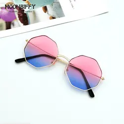 2022 Women Fashion Irregular Sunglasses Girls Colorful Lens Metal Frame Eyewear Glasses Women Driving Goggles UV400 Wholesale