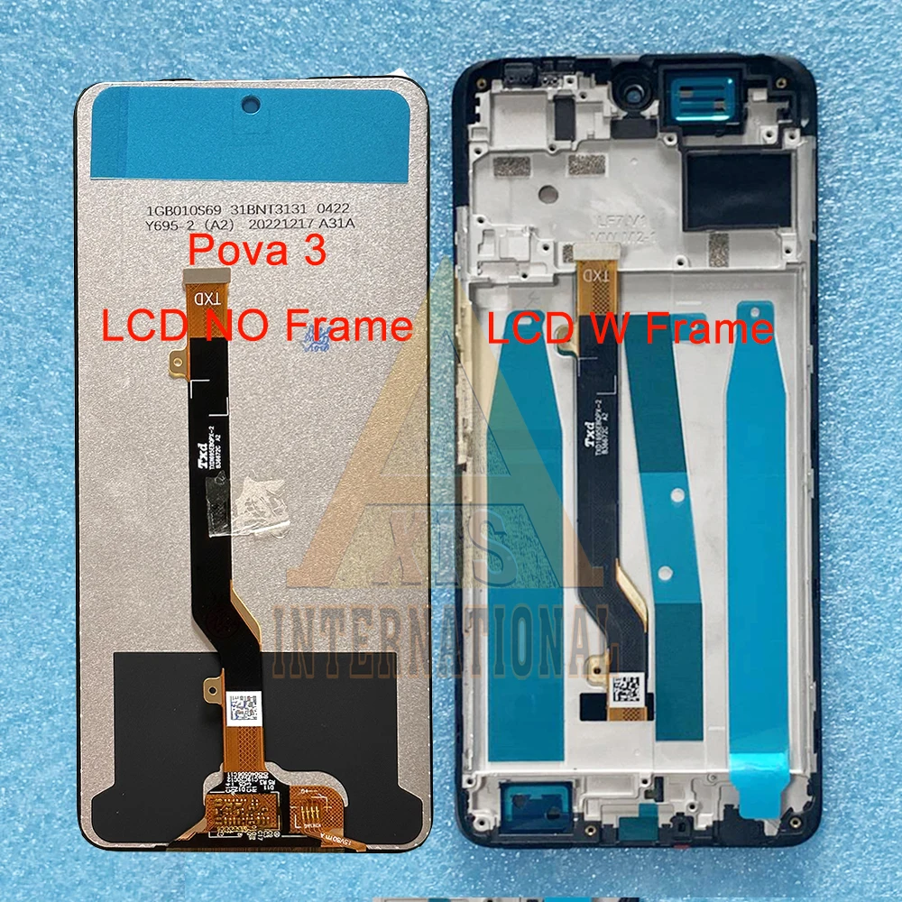 Tested For Tecno Pova 2 Pova 3 Pova 4 LCD Display Frame Touch Panel Digitizer For Infinix Note 10 X693 Note 10 Pro 11 Pro X697