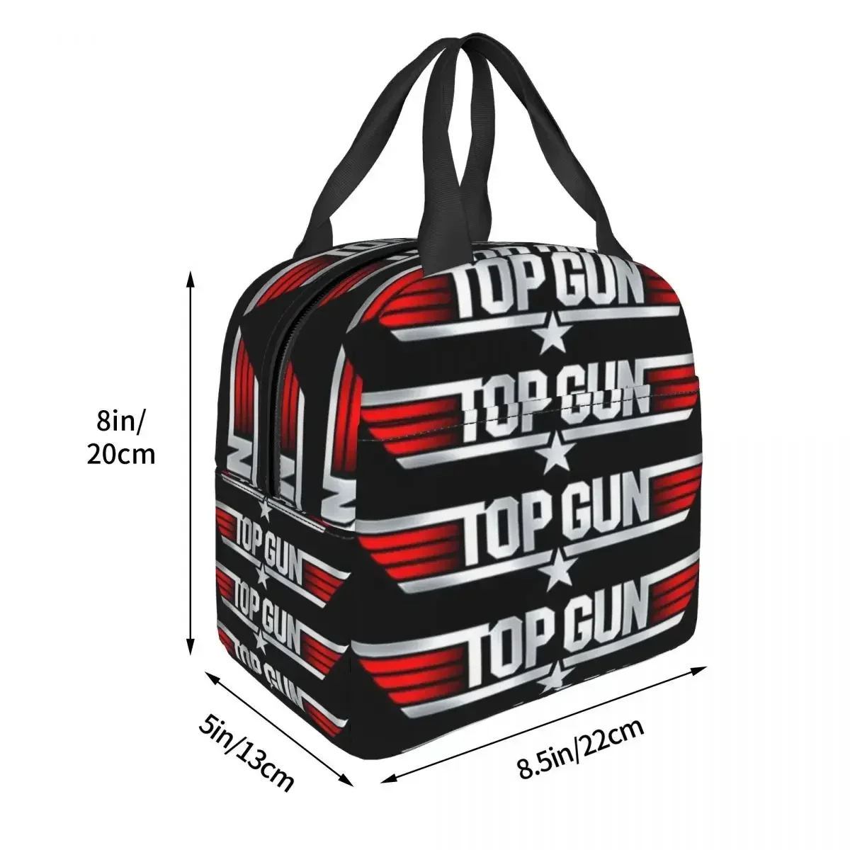 Air Force Fighter Jets Top Gun Tom Cruise Maverick Film Insulated Lunch Bag for Women Children Food Boxes Thermal Lunch Box Tote