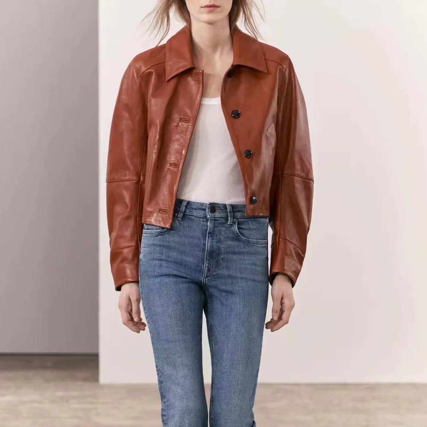 Fashionable Casual Short Jacket Women's Summer 2026 New Arrival Versatile Outerwear Standard Fit Long Sleeve Other Material