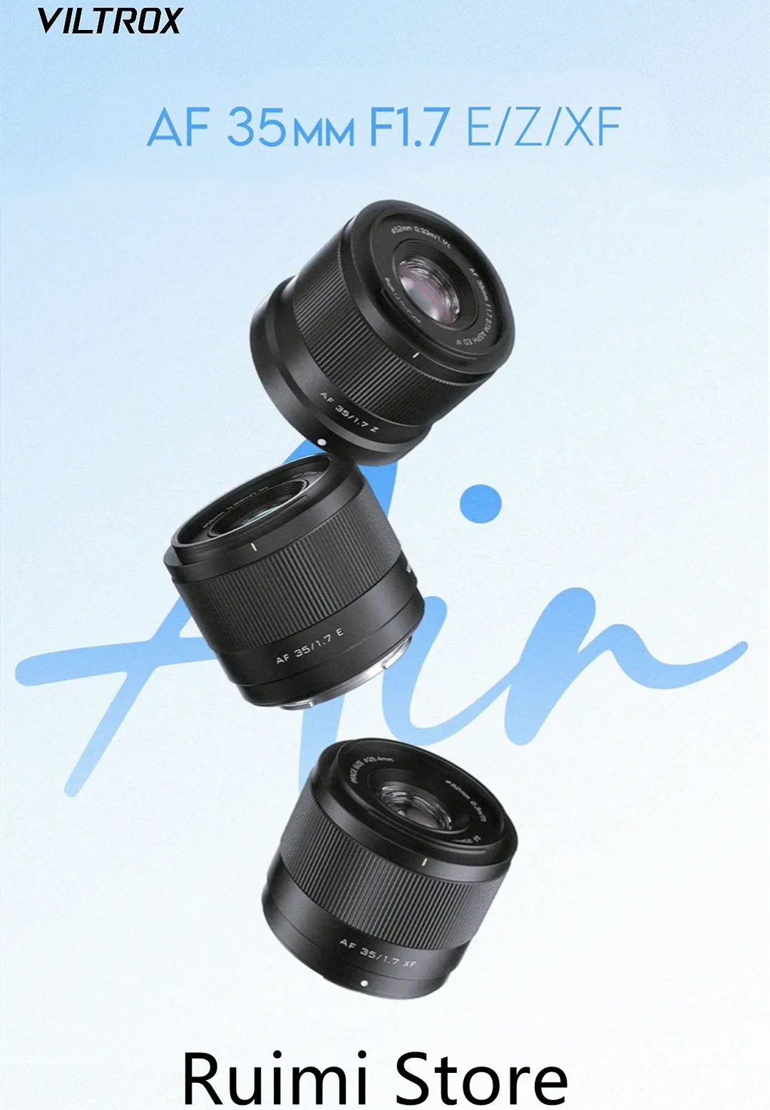Viltrox – objectif principal 35mm F1.7 Air APS-C à mise au point automatique, pour Fuji xm5 X-T5 X-T30 II Nikon Z Mount ZFC Z50 Z7II Sony zve10 II a7iv