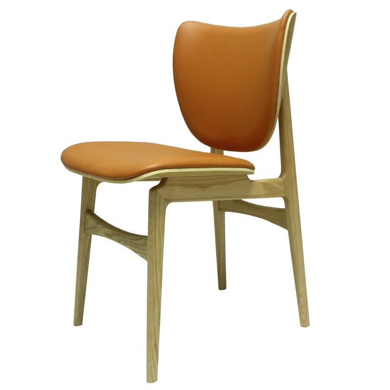 All oak solid wood with soft cushion classic design D010 high-end restaurant elephant chair dining chair