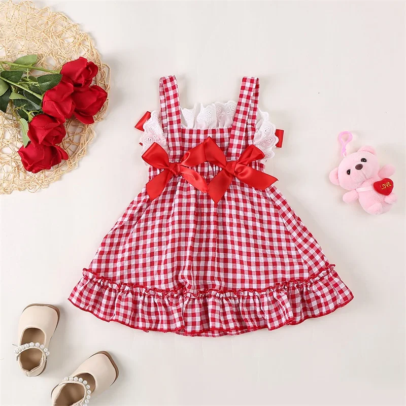 Baby Girl Floral Print Ruffle Sleeve Romper Bowknot Headband Outfit Set for Summer Beach Vacation Party