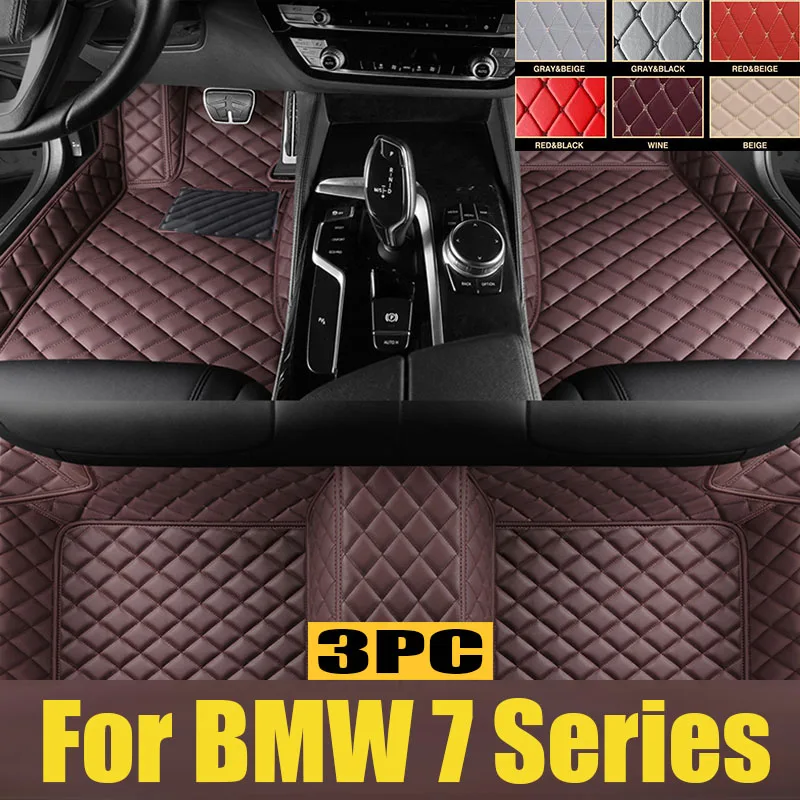 

For BMW 7 Series G12 2015-2023 Car Floor Mats All-Weather TPE Foot Mats Odorless Pad Waterproof Tray Mat Interior trunk mat