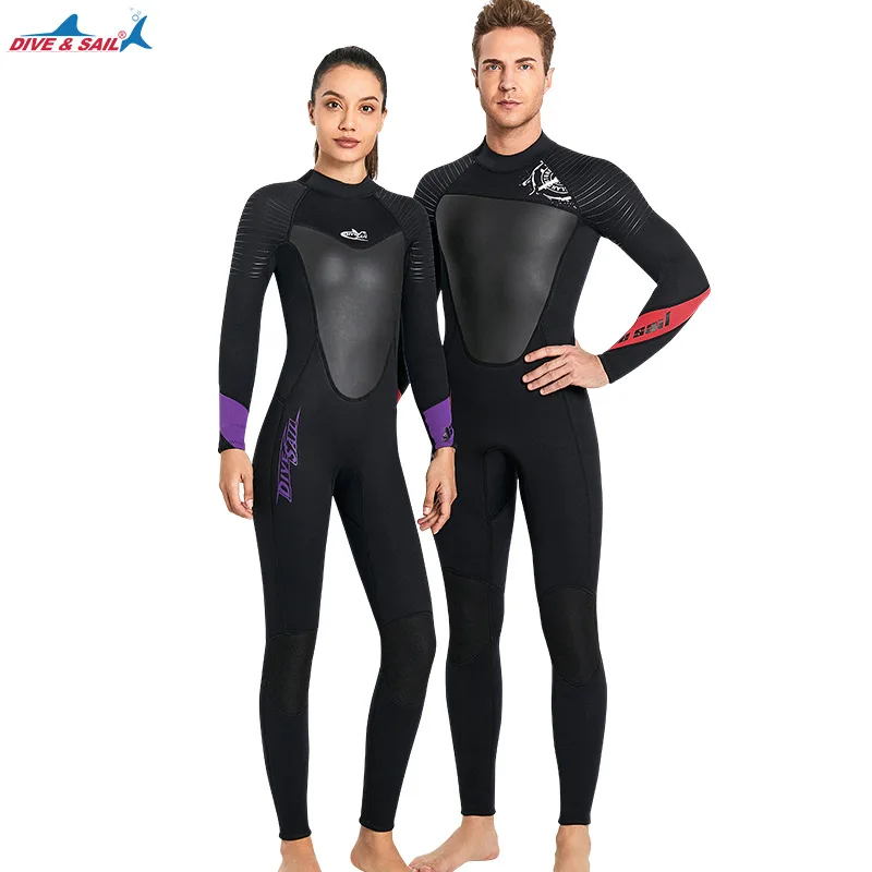 

New diving suit3MMLong Sleeve One-Piece Warm Men's Cold-Proof Surfing Snorkeling Winter Swimming Clothes